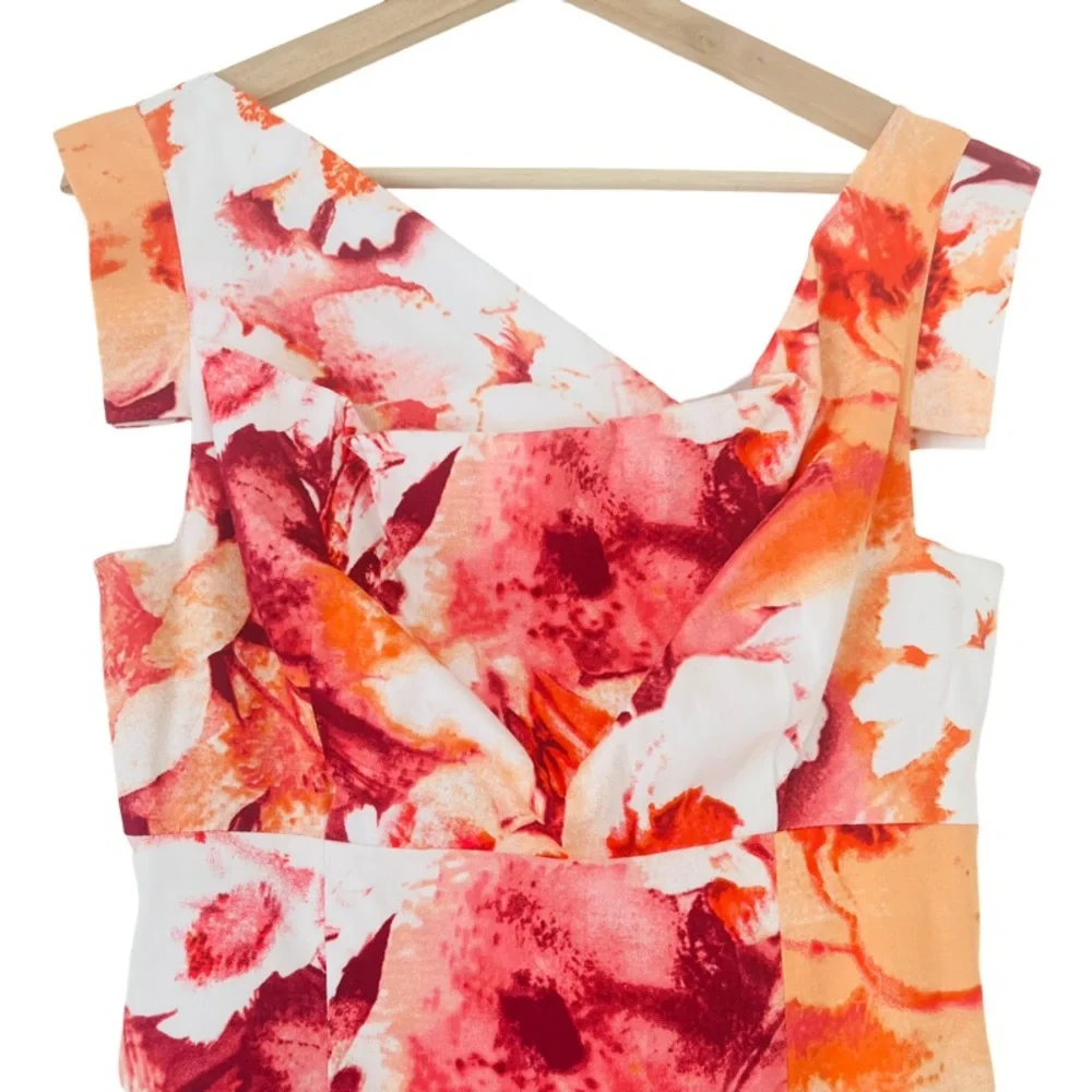 🛑SOLD BLACK HALO Floral Jackie O Mido Dress Size 8 - Picture 4 of 9